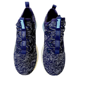 Puma HYBRID Fuego Knit Women's Running Shoes.  Size 7 color blue. New in box.